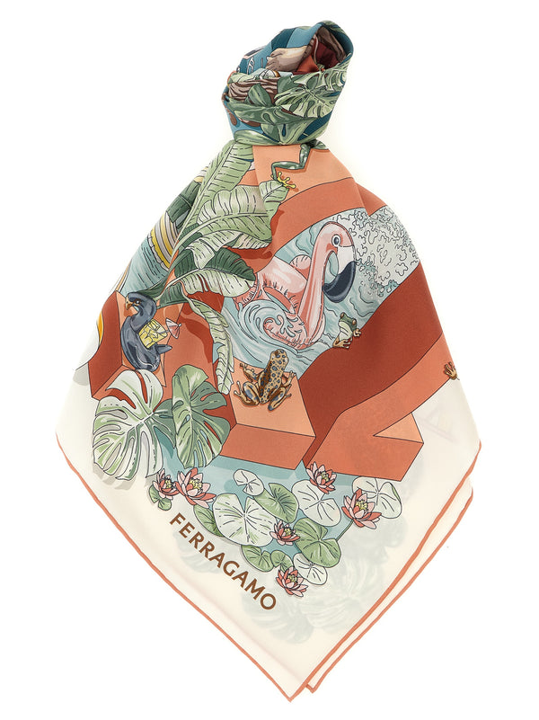 Jungle Party Scarves And Foulards Multicolor