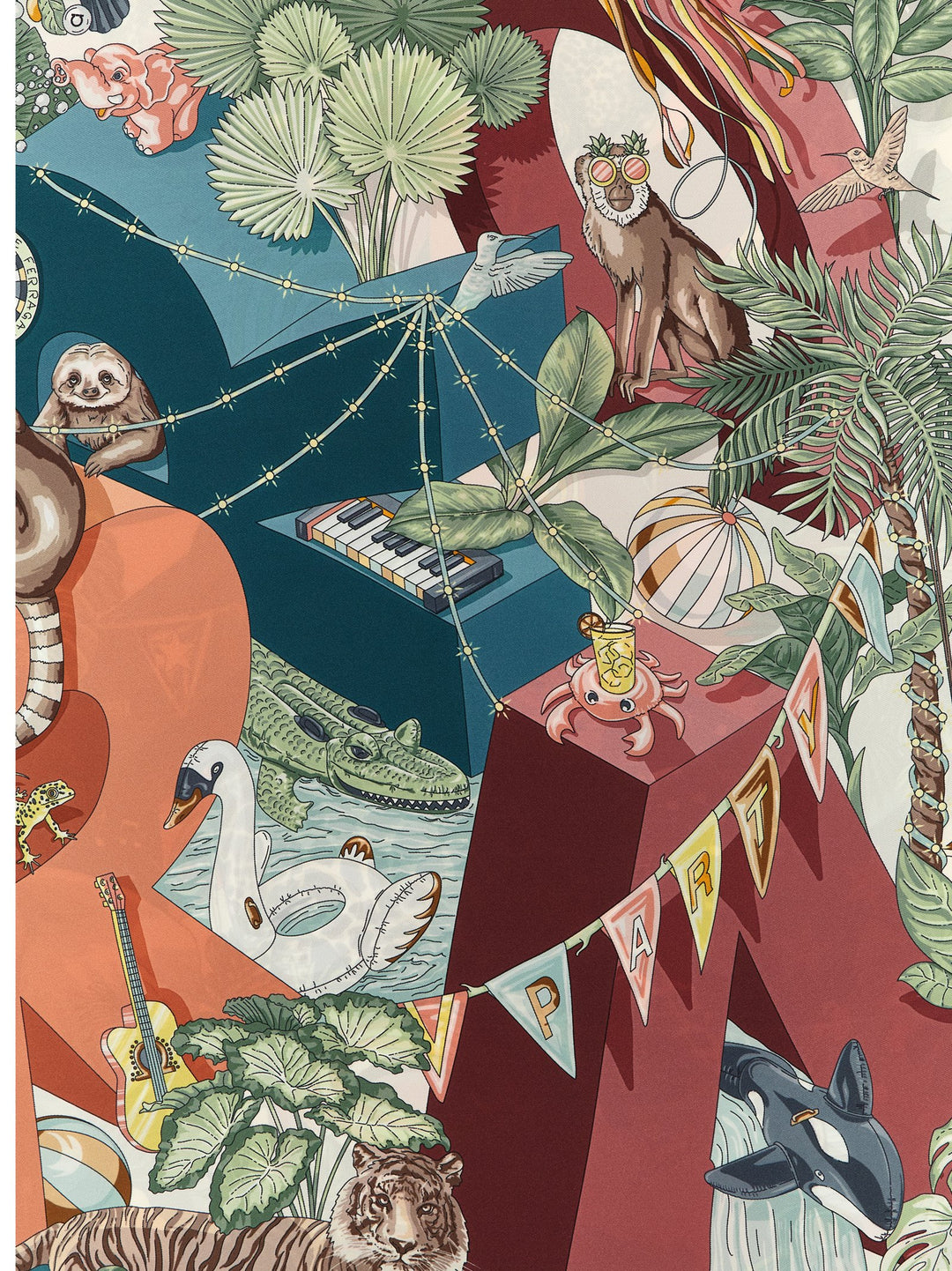 Ferragamo Jungle Party Scarves and Foulards - Multicolor | eafb03fef2e4e9748851dc4d75fb7bb6669c0954