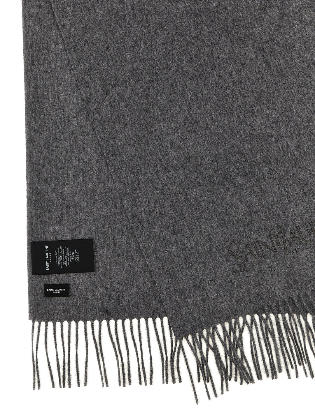 Saint Laurent Scarves, Foulards Gray