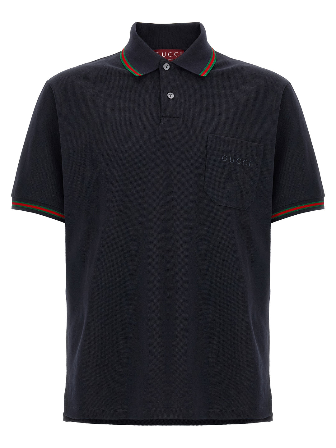 Gucci Nastro Web Polo - Blue | cd893f0d9a2db8d4b9424ddab54da21949e1e912