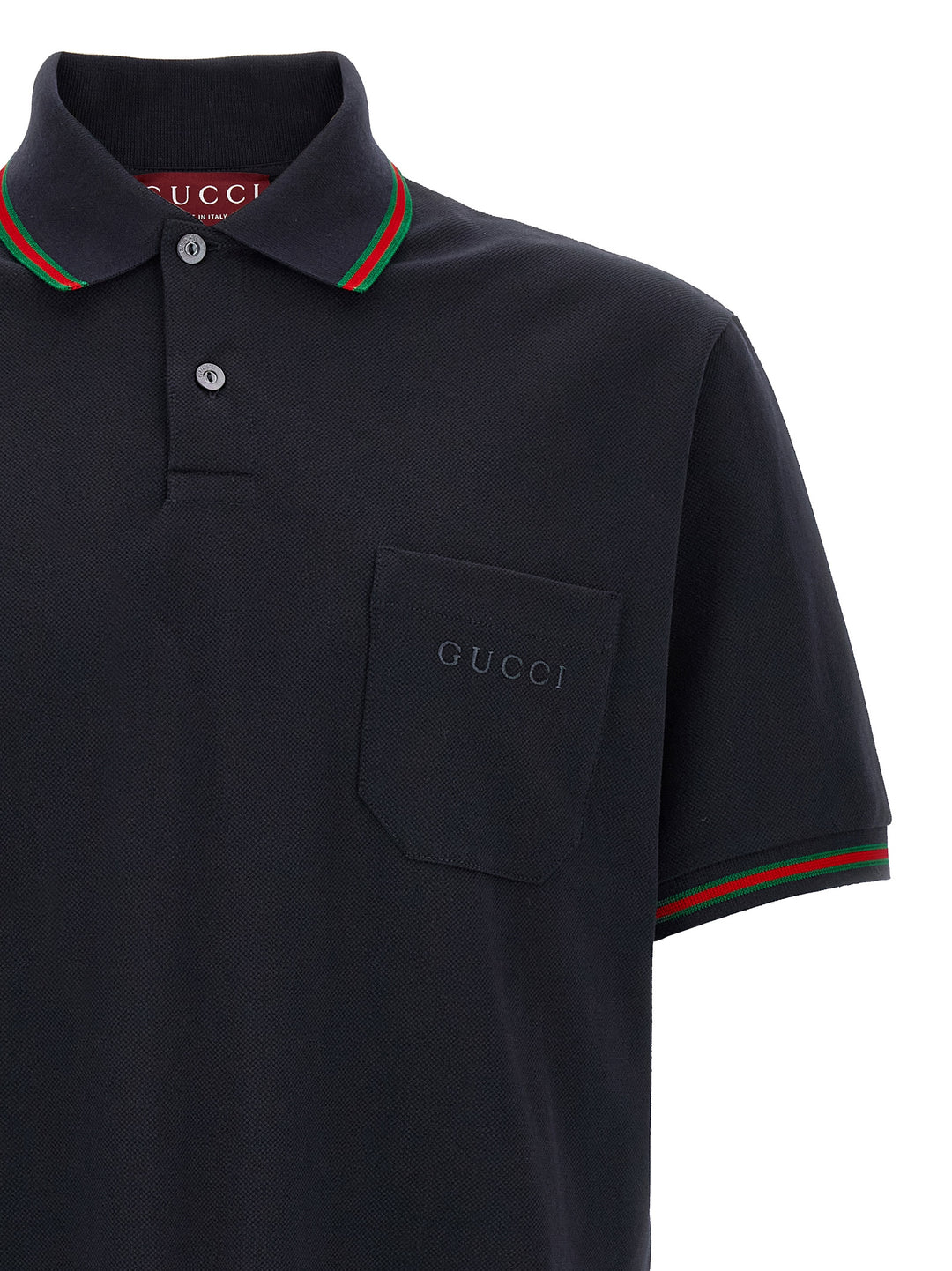 Gucci Nastro Web Polo - Blue | 8e7b64cbd991340d7123dfd6b3ba24b44cb3242f
