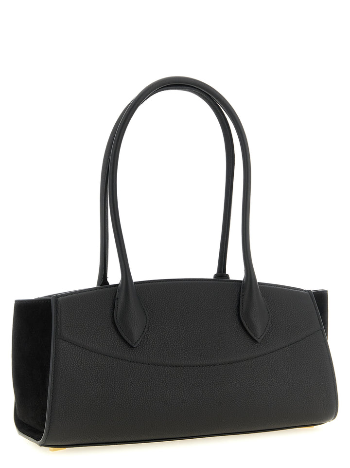Ferragamo Studio Soft East West (M) Shoulder Bags - Black | b573fcb5e8a0c9443cd9e570a718c8a5740b92d2