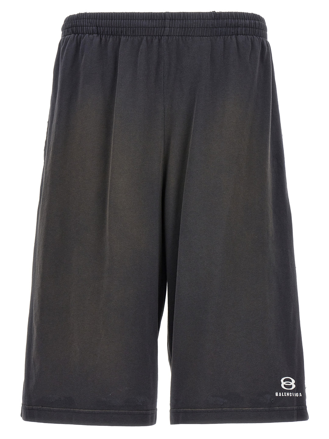 Embroidered Logo Bermuda Shorts Bermuda, Short Black