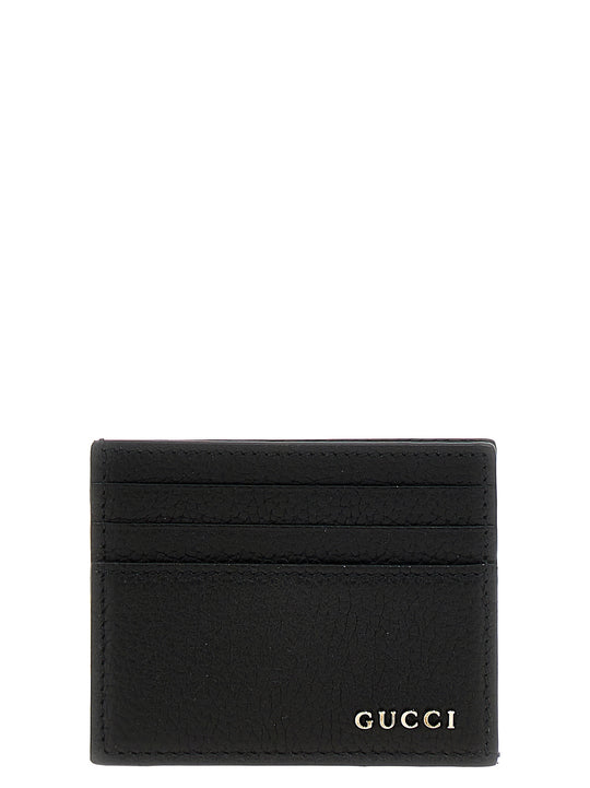 Logo Card Holder Wallets And Card Holders Black