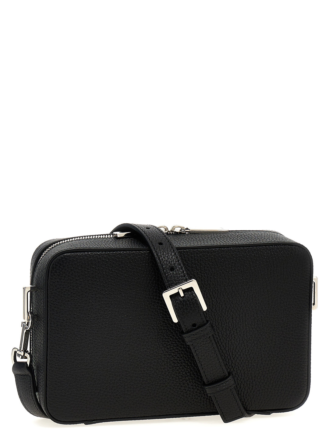 Gucci Logo Leather Shoulder Strap Crossbody Bags - Black | 354d71446b258c6f5732fed5353e419c8198ef37