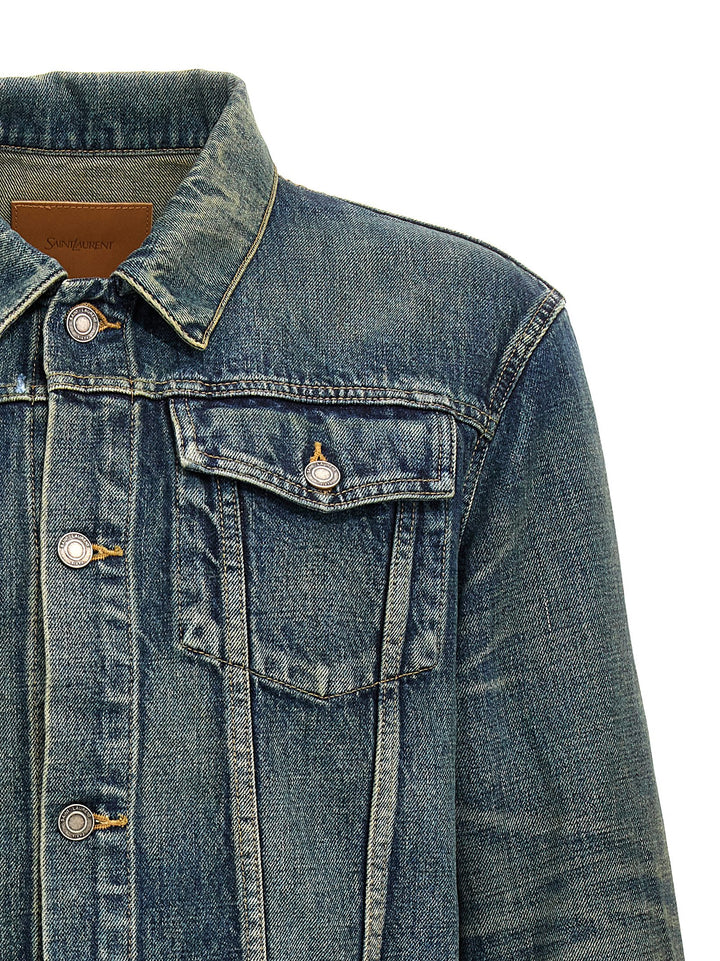 Denim Jacket Casual Jackets, Parka Blue