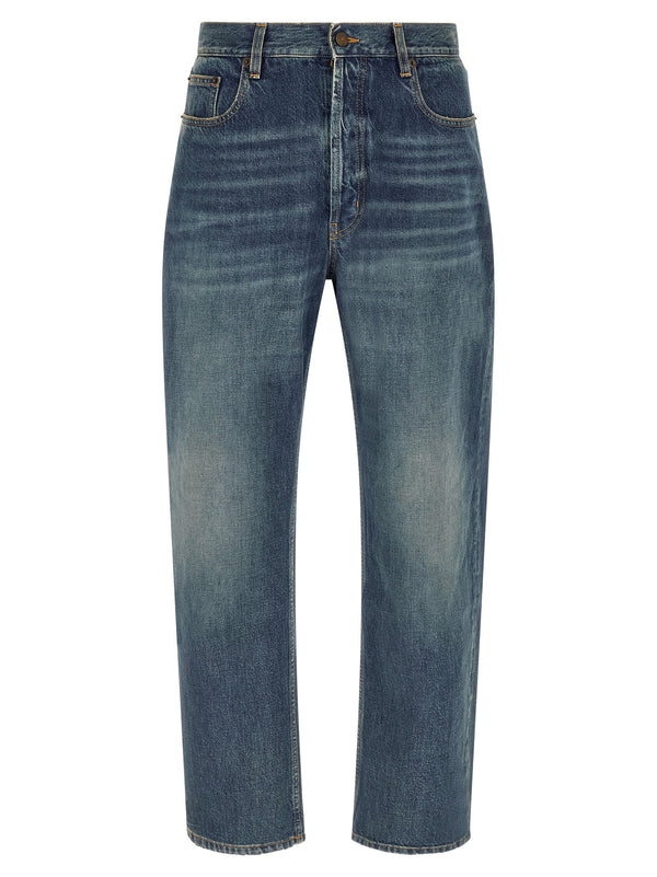 Straight Leg Jeans Blue