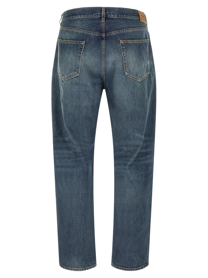Saint Laurent Straight Leg Jeans - Blue | 13abc69ab197ef505af29c770bea428c8f68d3fb