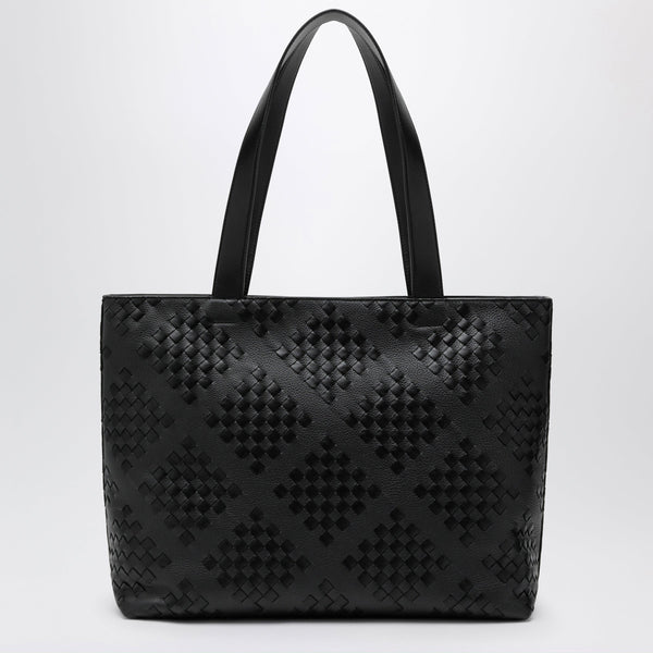 Black Intrecciato Tote Bag