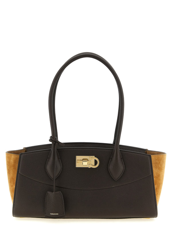 Newferragamo Studiosoft Eastwest(M) Shoulder Bags Brown