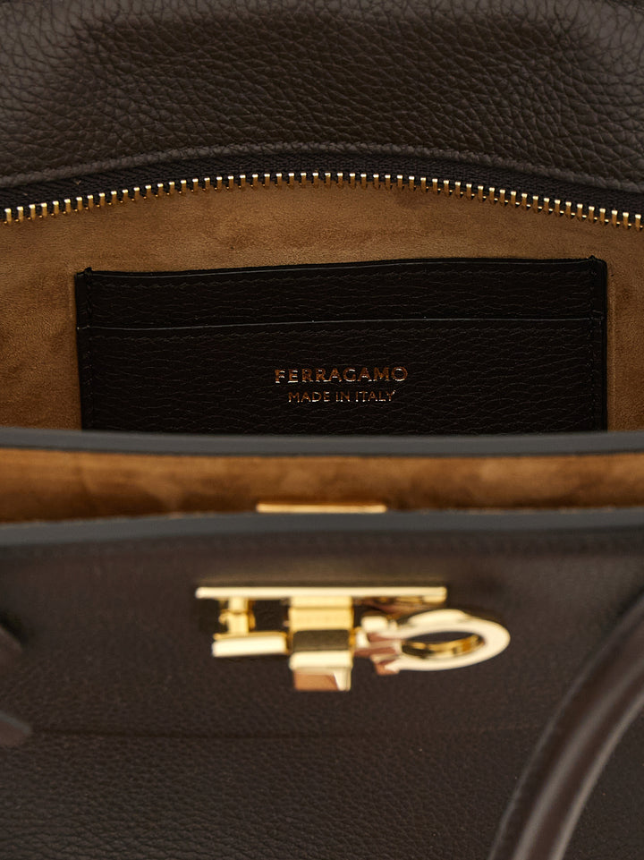 Ferragamo Newferragamo Studiosoft Eastwest(m) Shoulder Bags - Brown | 89f8458ec900bbed1e7f014883389feb7b1db194