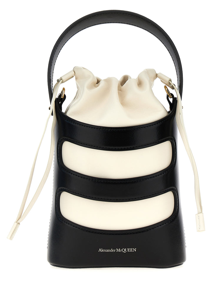 The Rise Mini Hand Bags White/Black