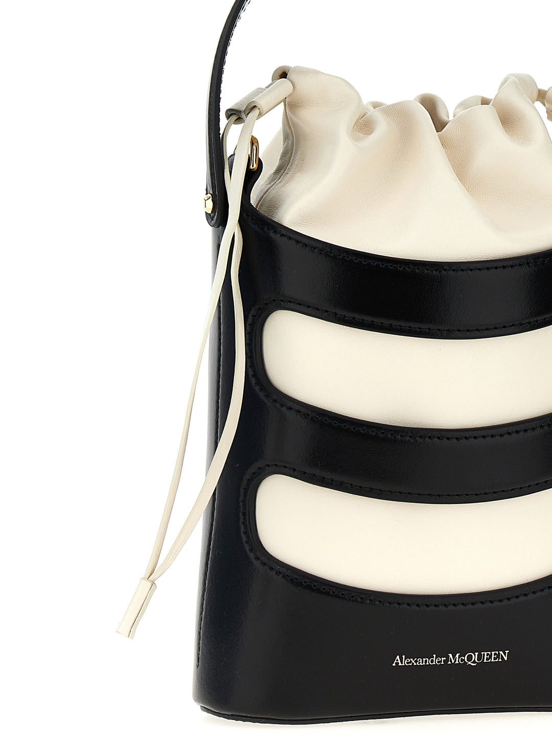 The Rise Mini Hand Bags White/Black