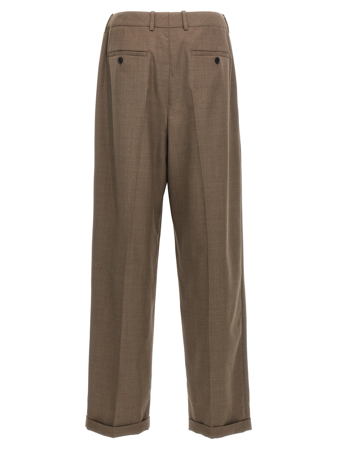 Wool Tailored Trousers Pants Gray