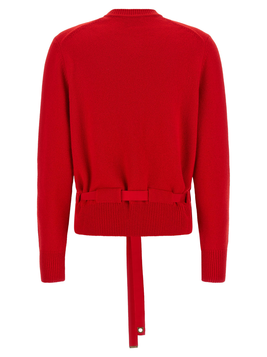 Ferragamo Belted Cardigan Sweaters and Cardigans - Red | d231b29d3348ed515a019c8ff5aab201e4dbb051