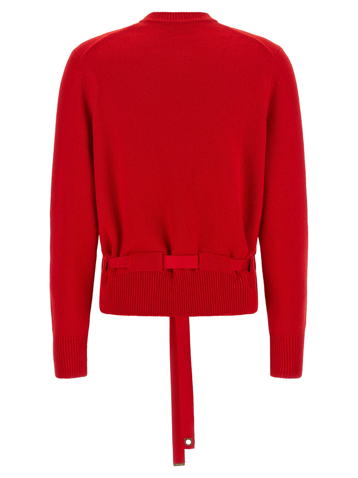 Ferragamo Belted Cardigan Sweaters and Cardigans - Red | d231b29d3348ed515a019c8ff5aab201e4dbb051
