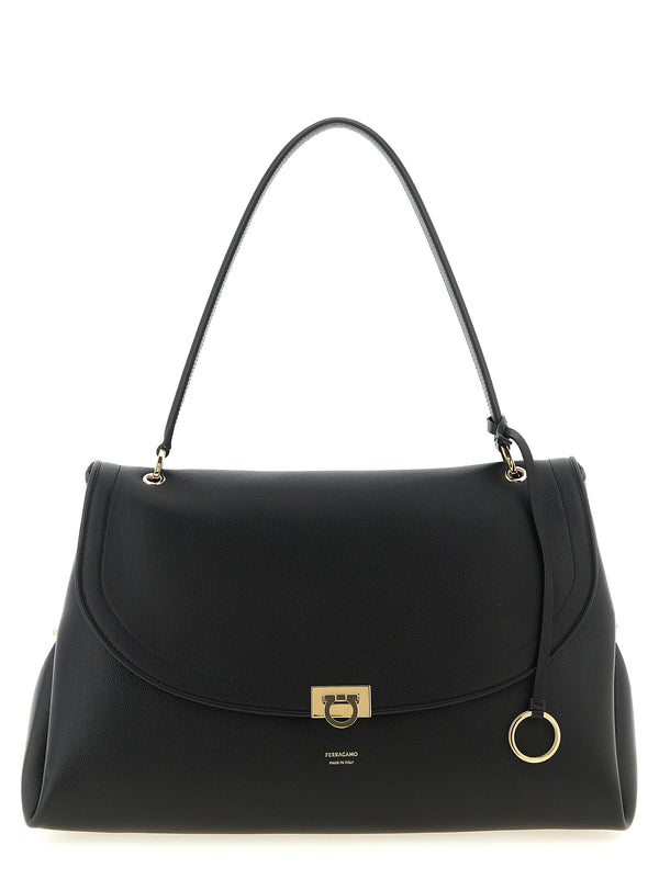 Ferragamo Sofia 2026 (L) Shoulder Bags Black