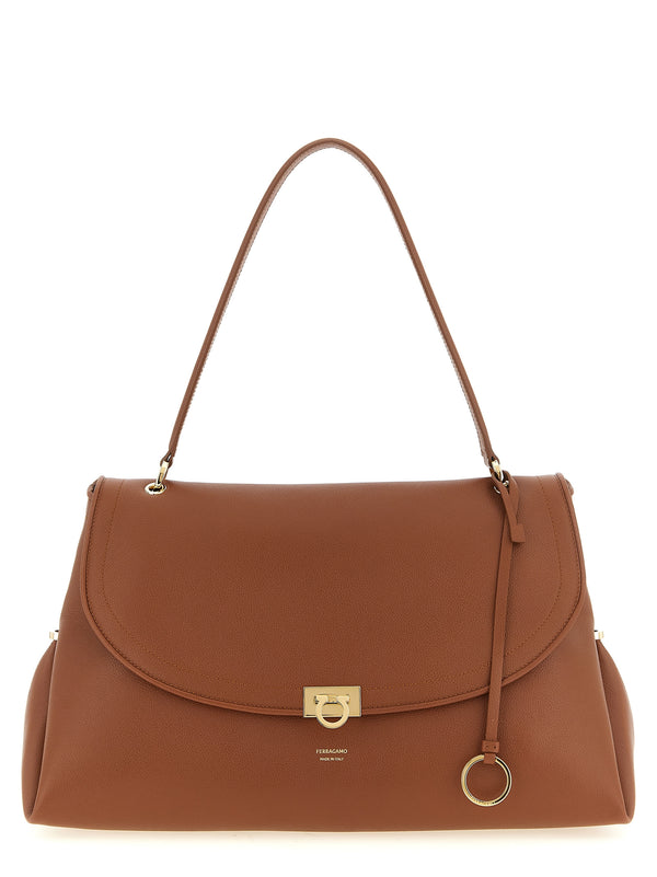 Ferragamo Sofia 2026 (L) Shoulder Bags Brown