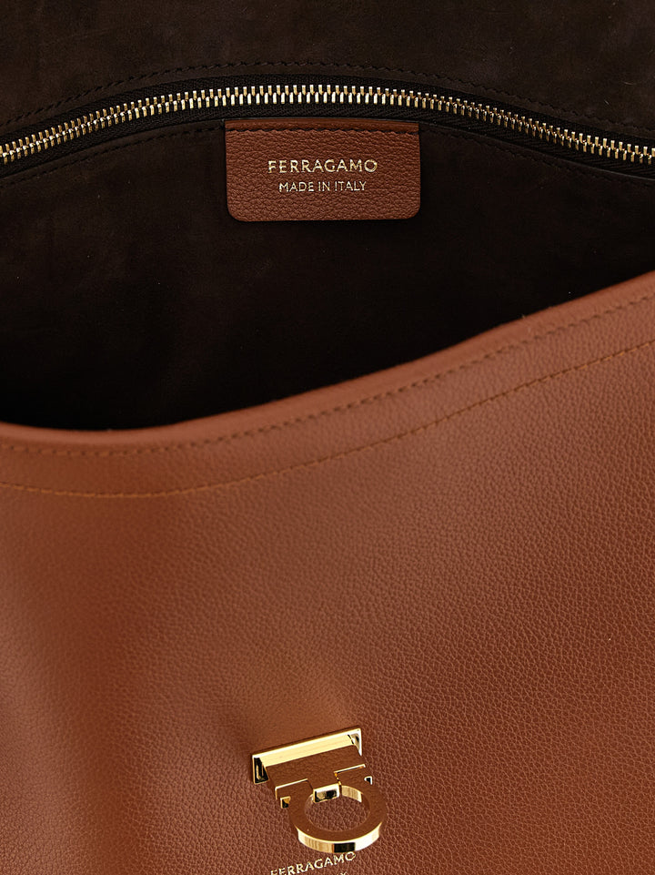 Ferragamo Ferragamo Sofia 2026 (L) Shoulder Bags - Brown | 78497004e6a6816675b6857a4e300efc4055dc11