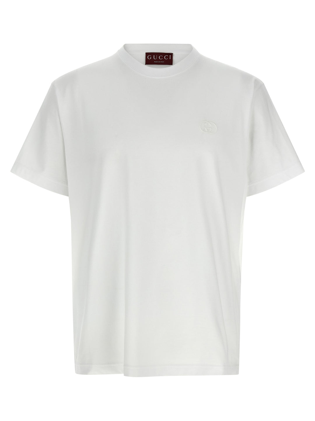 Gucci Logo Embroidery T-shirt - White | f219b2f2358921e9aa3674f4934749804c2ffb28