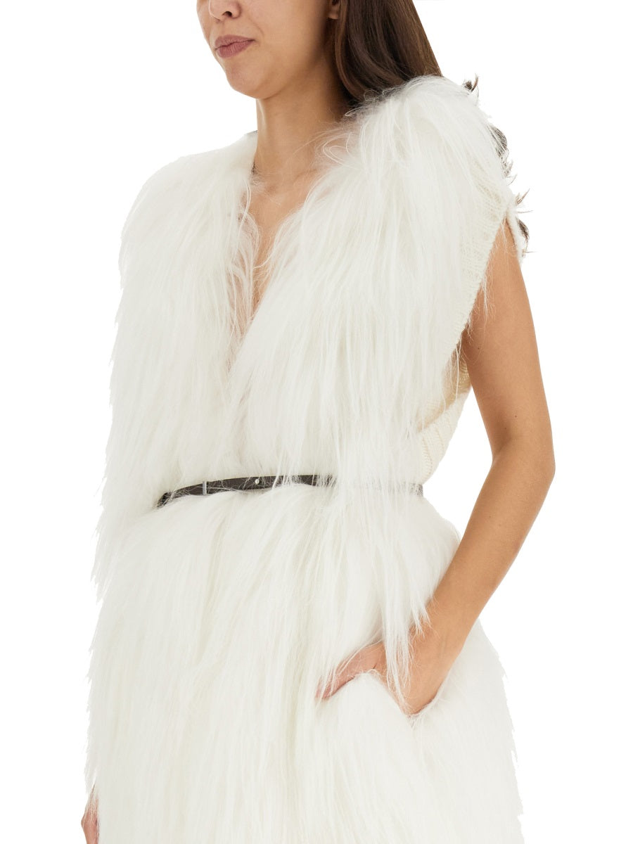 Fabiana Filippi Gilet - White | Wanan Luxury