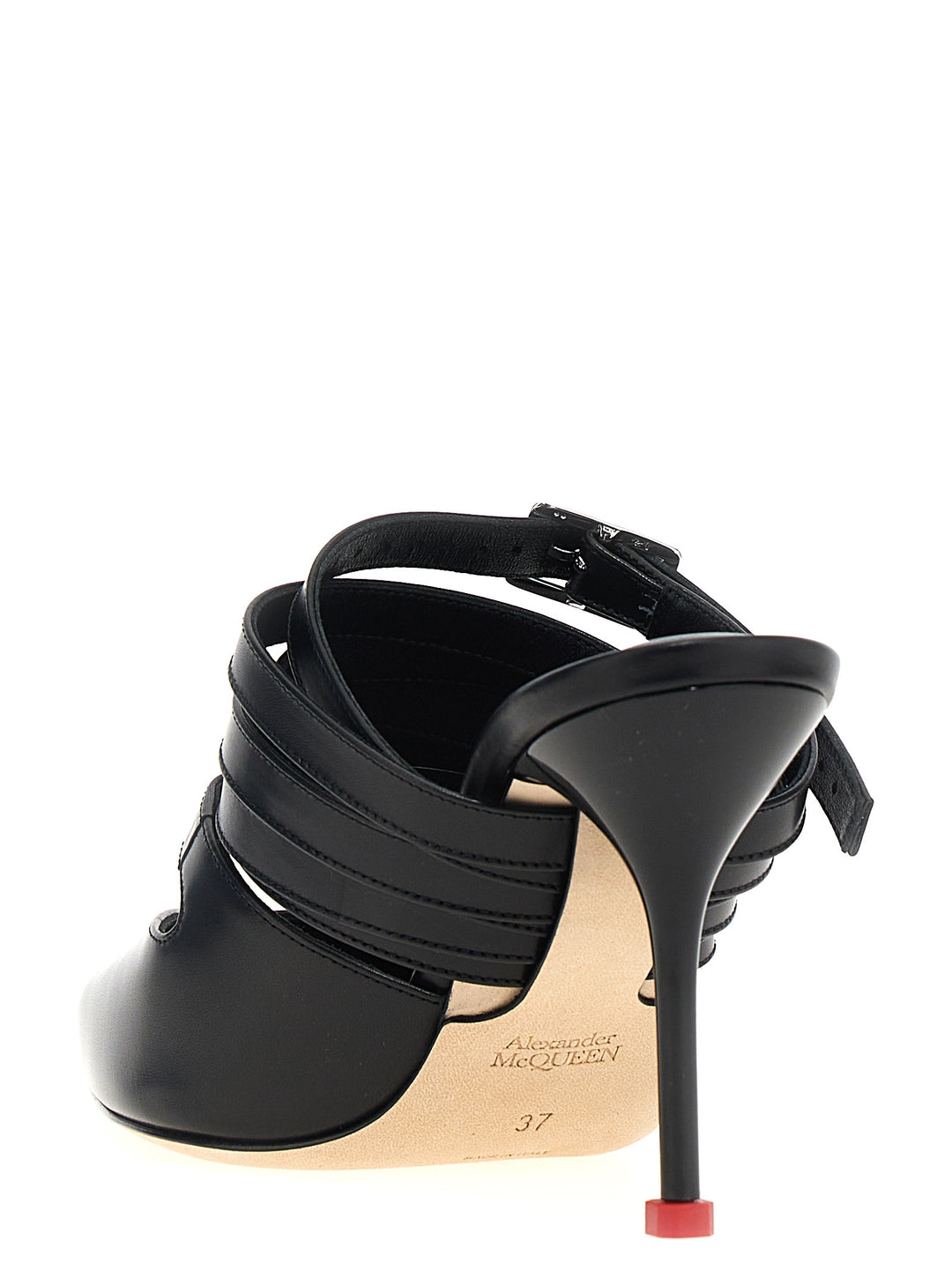 Strap Mules Pumps Black