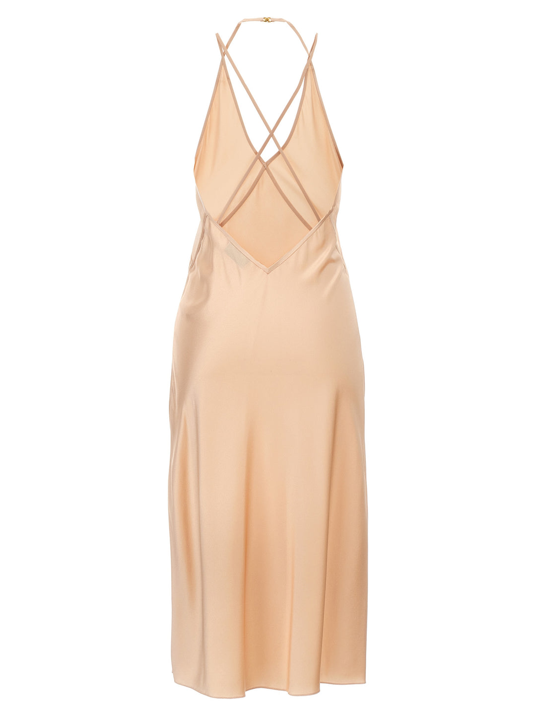 Satin Slip Dress Dresses Pink