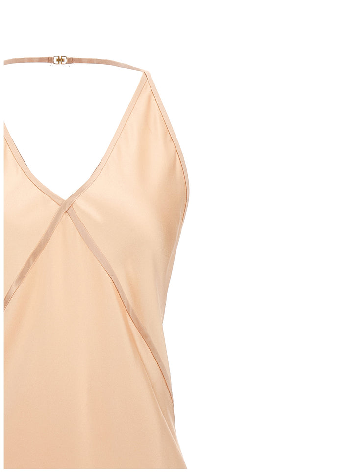 Satin Slip Dress Dresses Pink