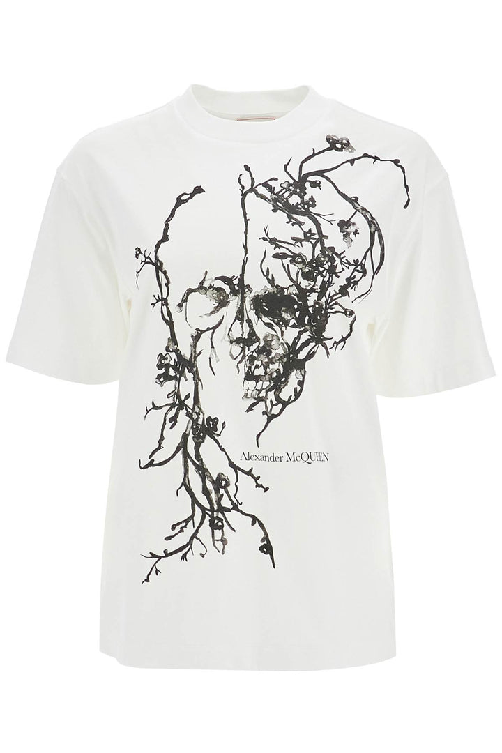 T Shirt Oversize Cherry Blossom Skull