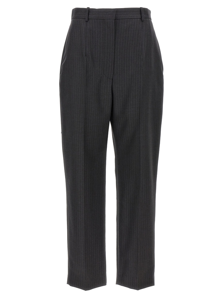 Pinstripe Pants Gray