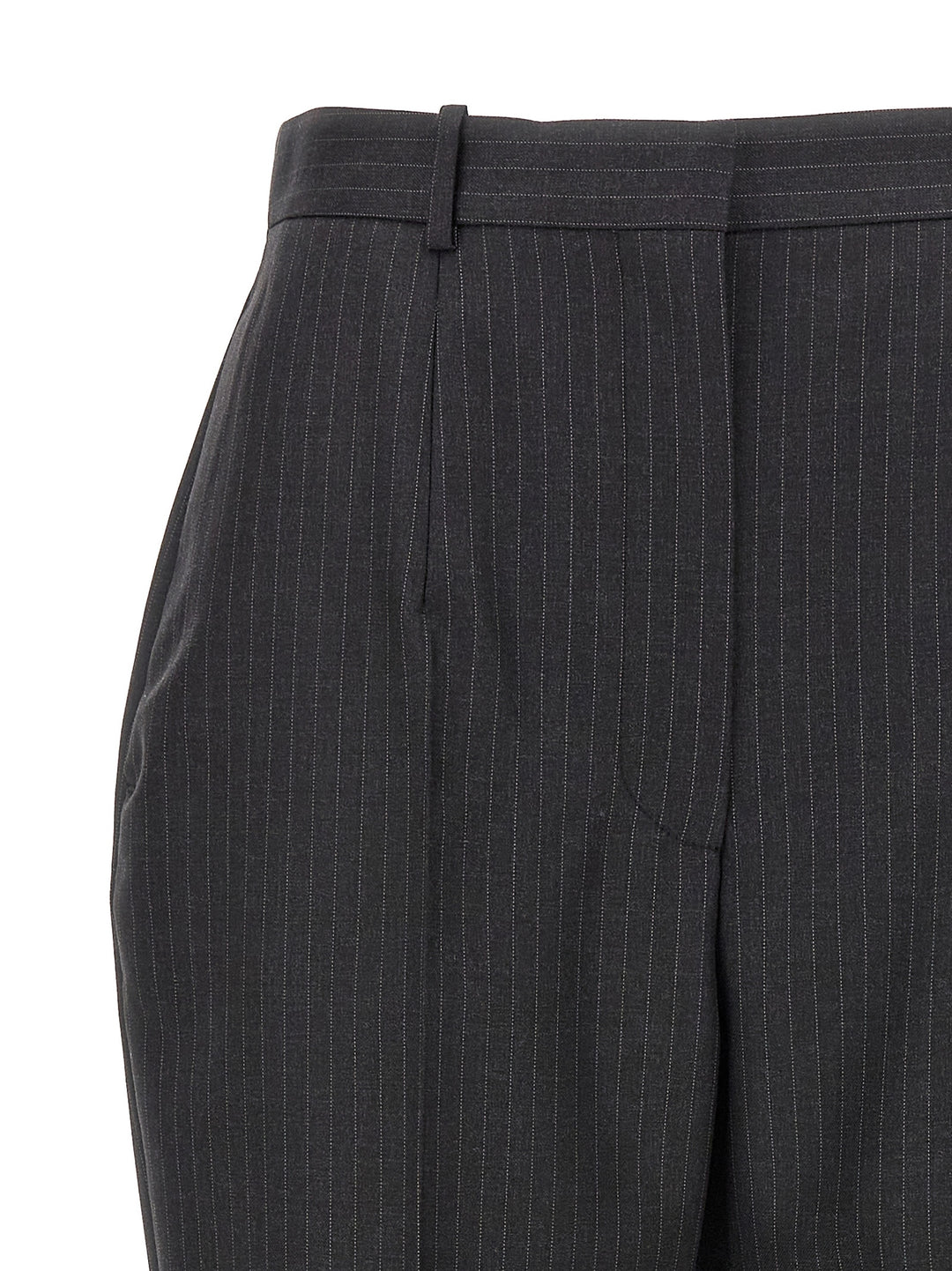 Pinstripe Pants Gray