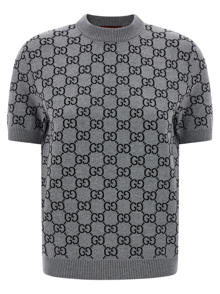 Gucci Reversible Sweater Gg Jacquard Sweaters and Cardigans - Multicolor | 07403614f579591c36b6abbdfd388aa6b48299bc