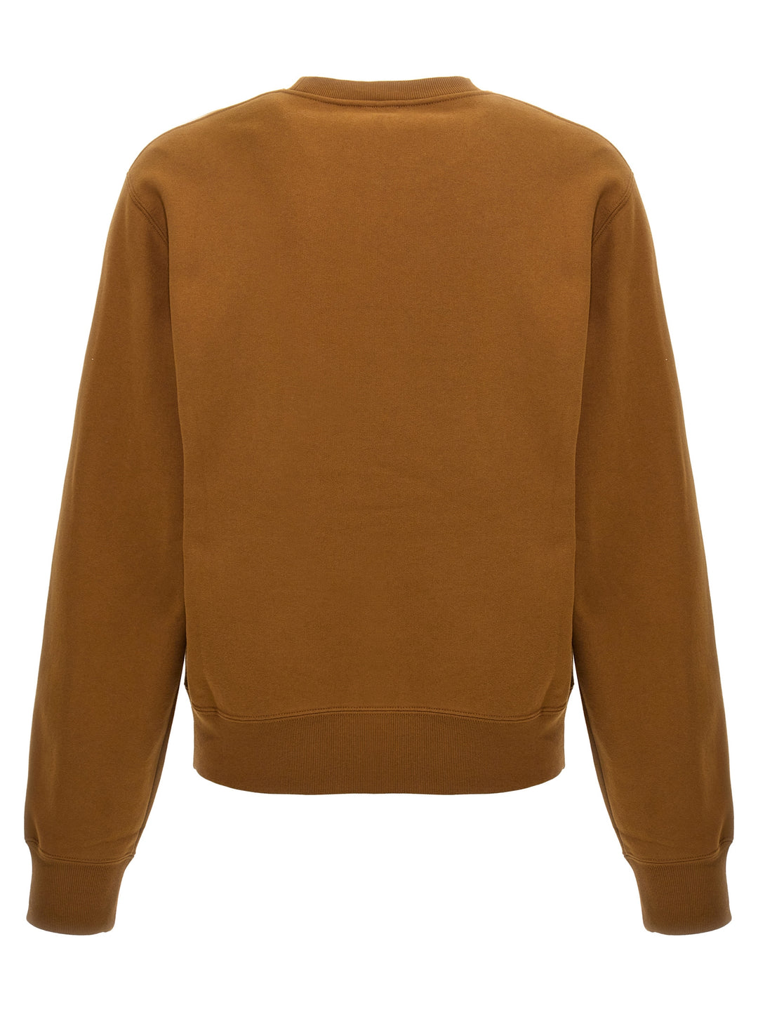 Logo Embroidery Sweatshirt Brown