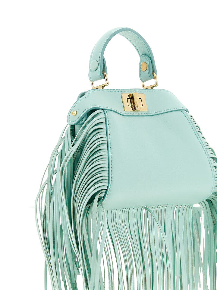 Fendi Nano Peekaboo Hand Bags - Green | 80512b1c1f1a660673fc83207f094475140dc380