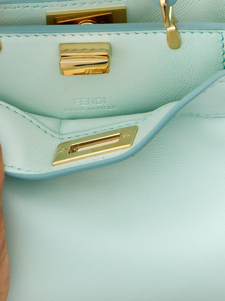 Fendi Nano Peekaboo Hand Bags - Green | 29c1fb2b928867ef2c74dd5ded3b98afe1e00687