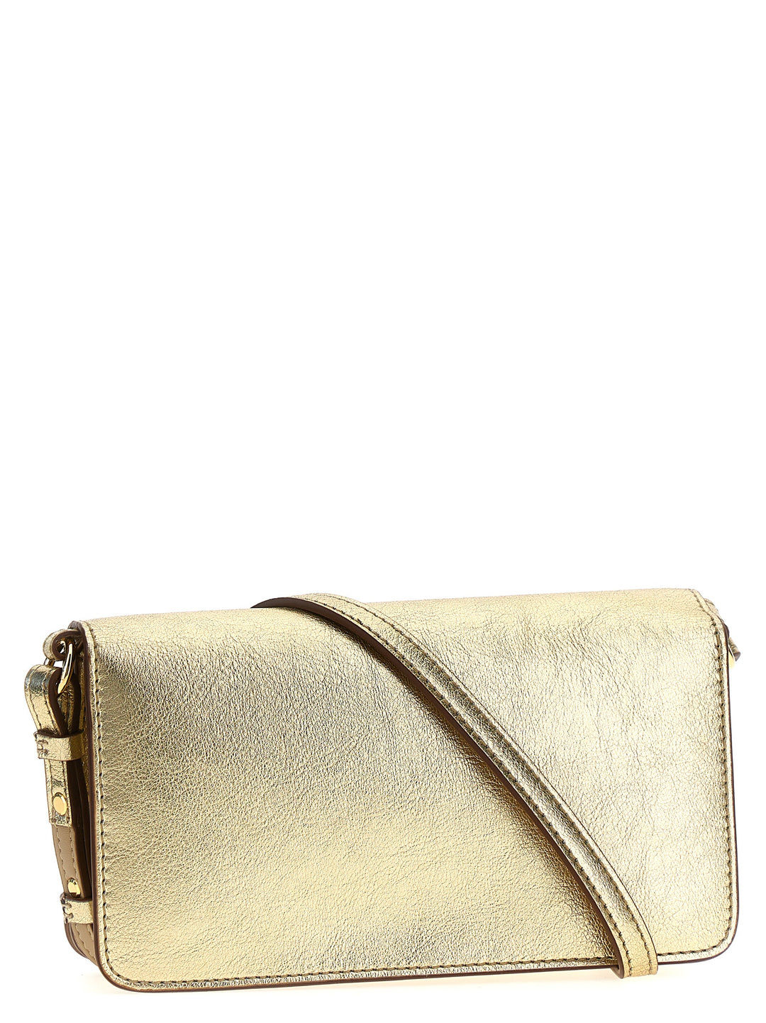 Logo Shoulder Strap Crossbody Bags Gold