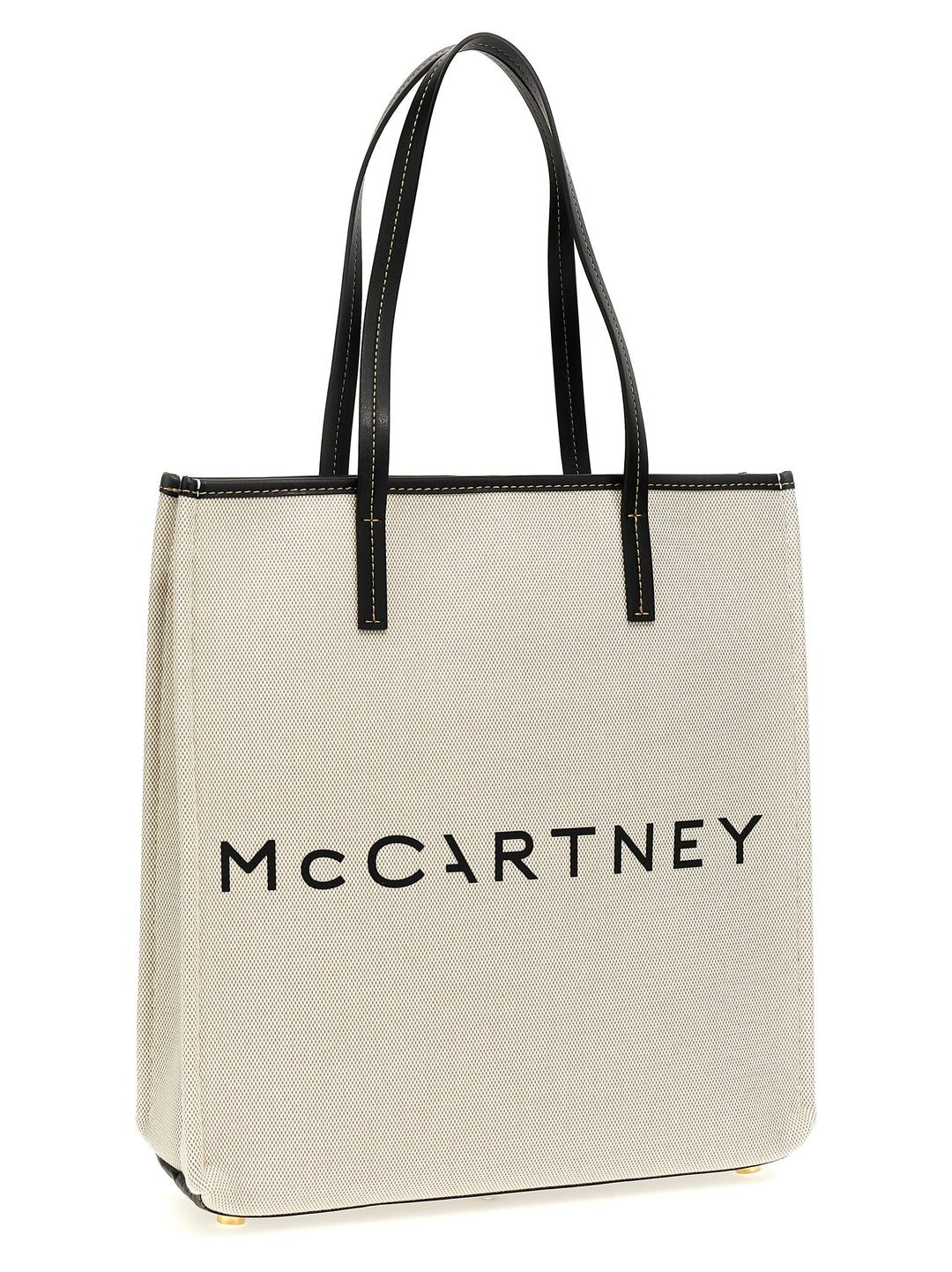 Logo Shopping Bag Tote Bag Beige