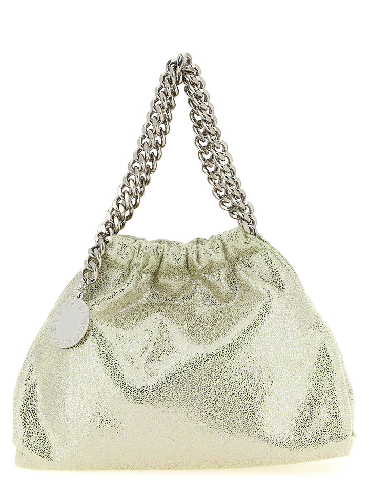 Stella Mccartney Falabella Mini Drawstring Hand Bags - Green | c22500f371e673f291175940b7766e52edfc1538