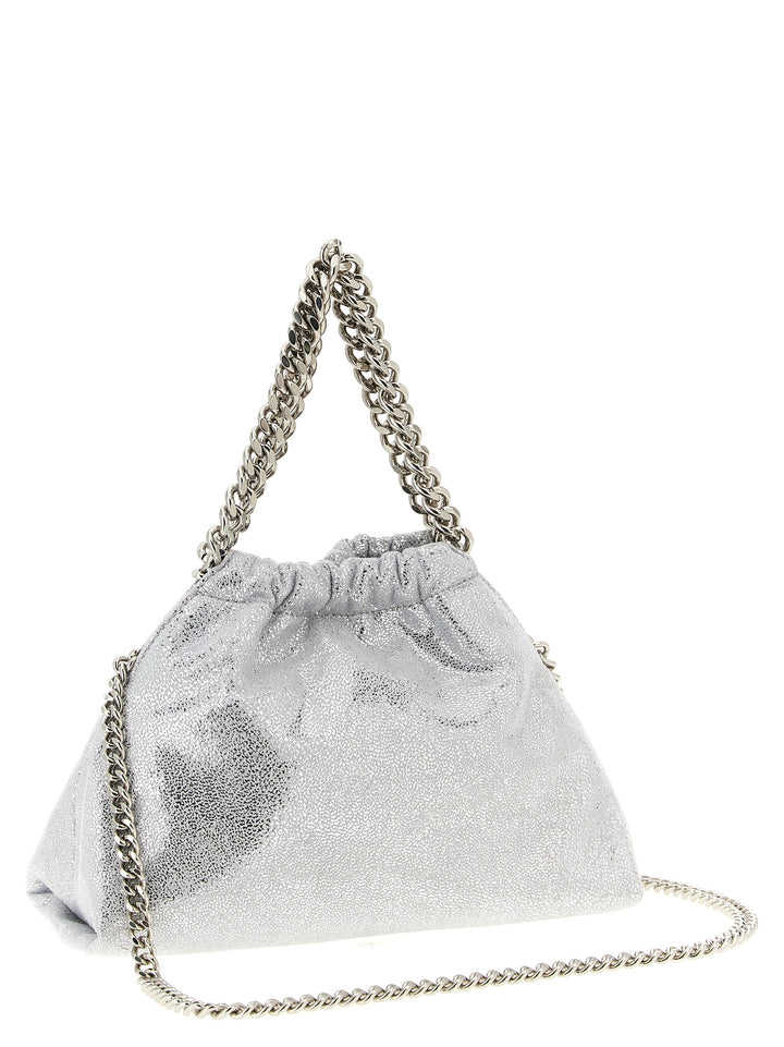 Stella Mccartney Falabella Mini Drawstring Crossbody Bag Crossbody Bags - Silver | 1cd34f16235d41fb89ff5f5f9f074735f8f53e5e