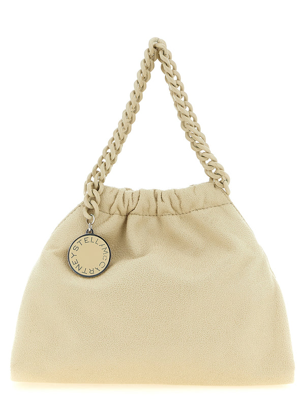 Falabella Mini Drawstring Shoulder Bags Beige