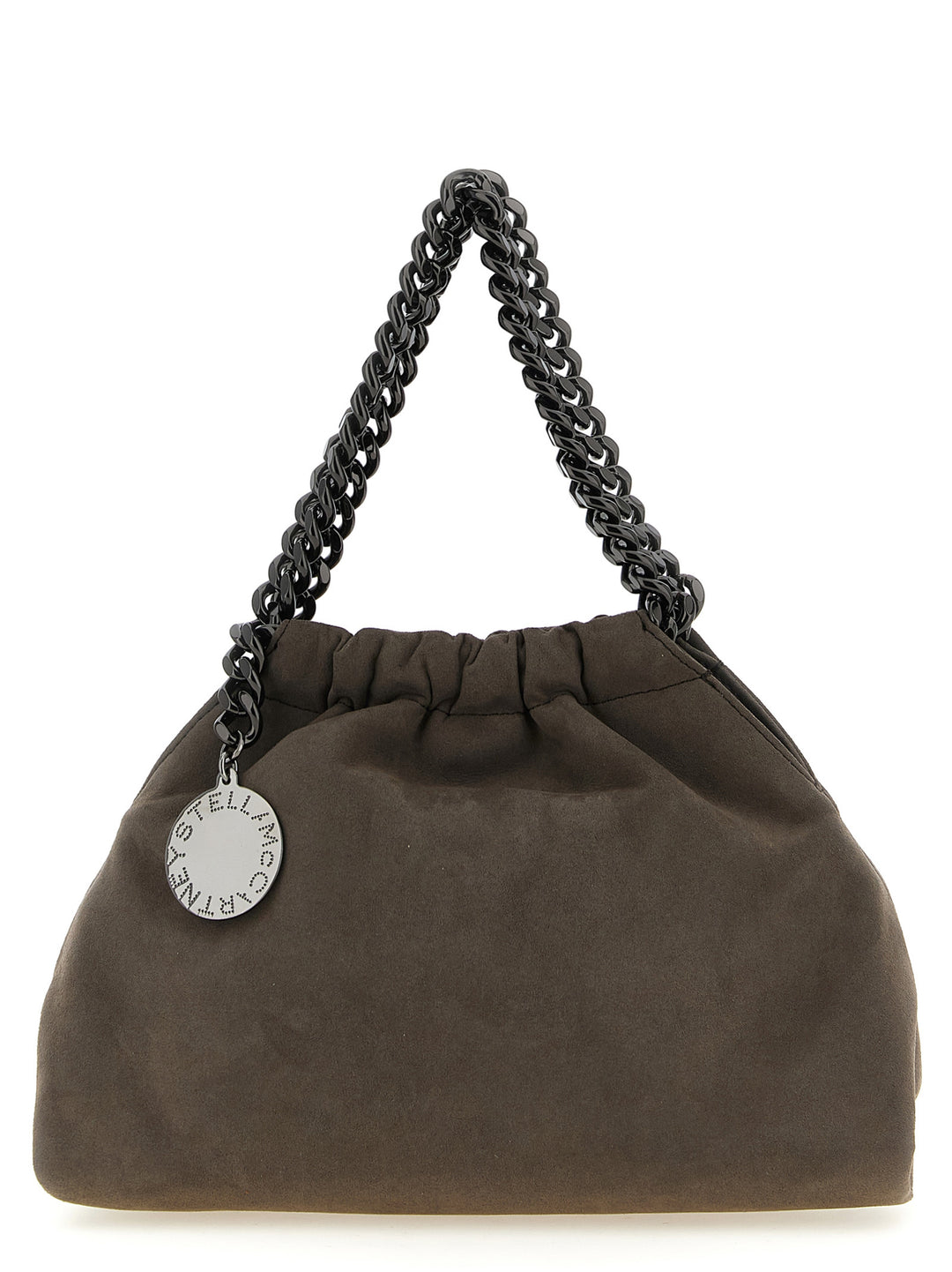 Stella Mccartney Falabella Mini Drawstring Crossbody Bags - Gray | dd29692e1c038f8802eeab591a746a6c5aa80843