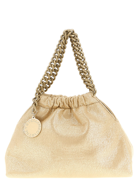 Falabella Mini Drawstring Crossbody Bags Gold