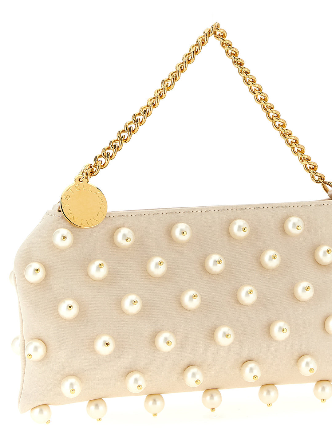 Stella Mccartney Falabella Mini Evening Hand Bags - White | 5342366563b85b01a02e200330b68ba12bfef98a