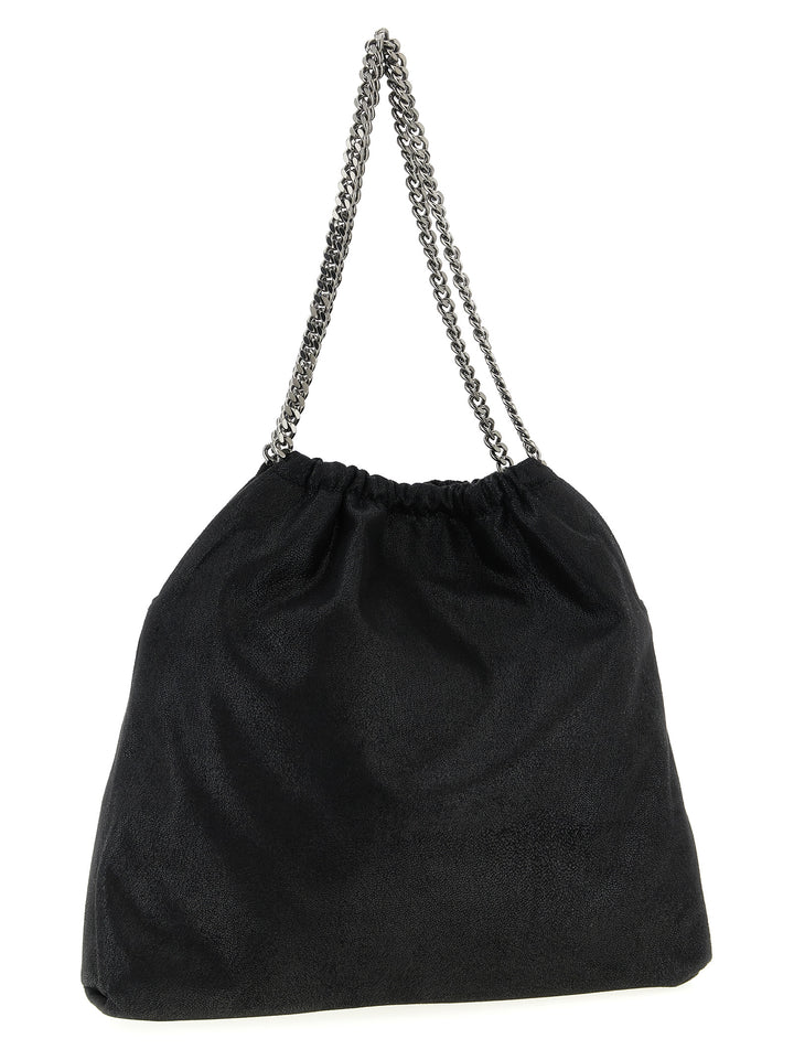 Stella Mccartney Falabella Drawstring Shoulder Bags - Black | 6003a0c146a18b90736cf08cfd5c0d9ddebb9e67