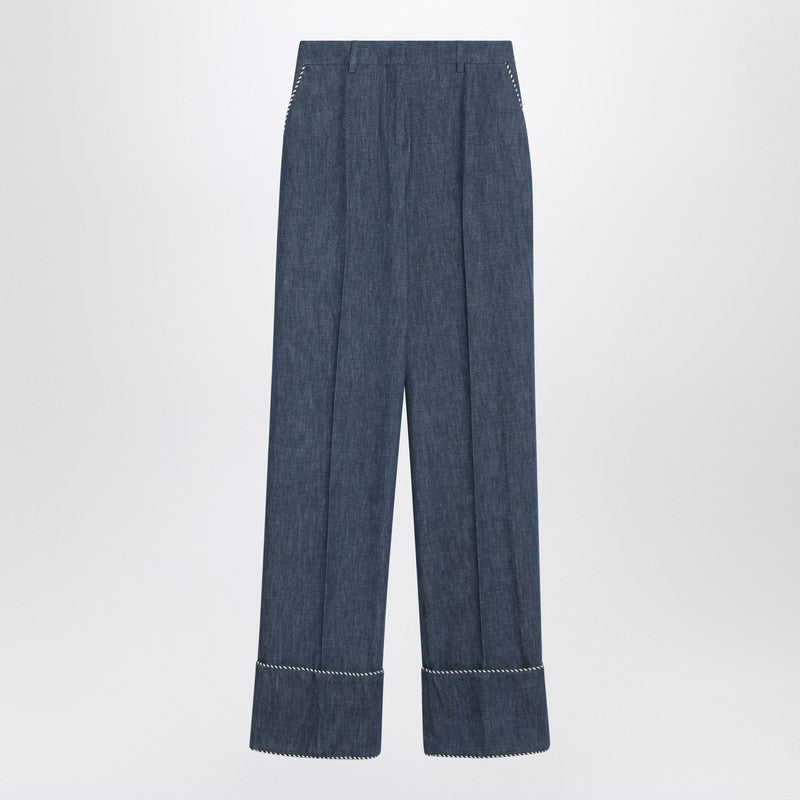 Valentino Pants - Blue | 3d4faec2932ade89bb291b55386aa1ee1384f674