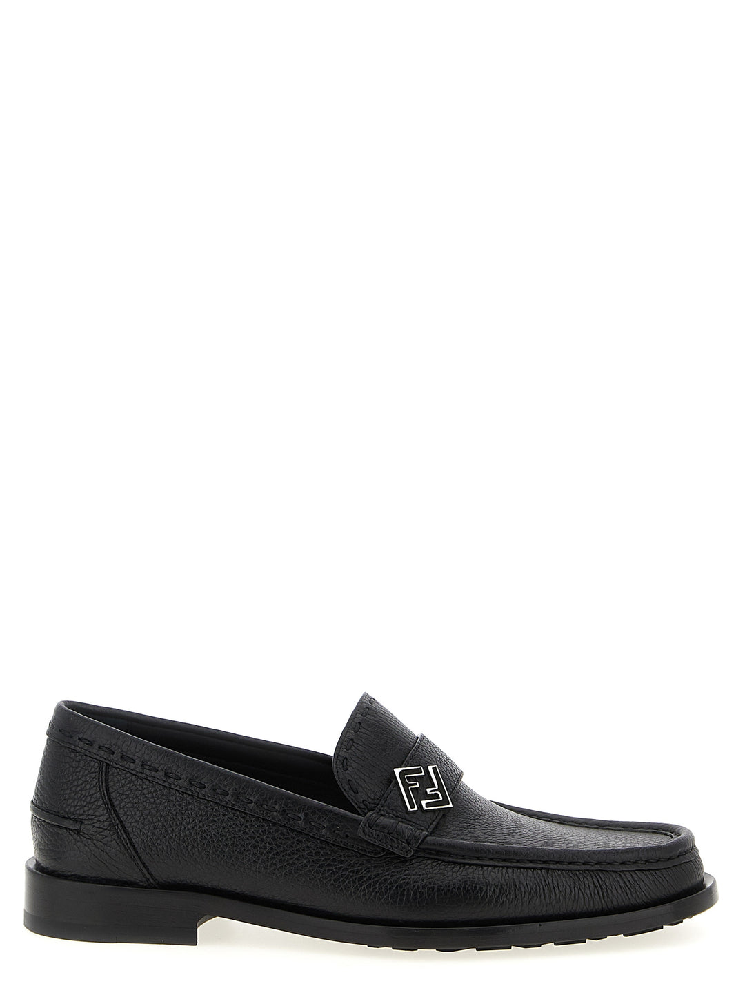Fendi Ff Metal Loafers - Black | 364699580a217af643c52b497a3972c209b6e1b8