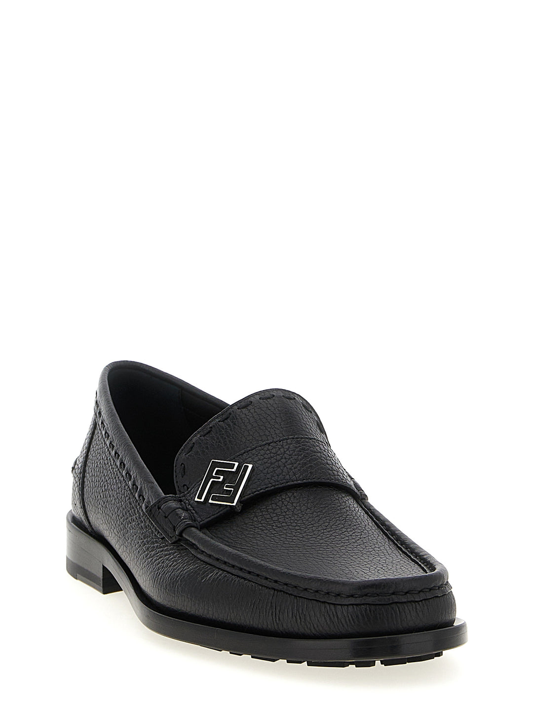 Fendi Ff Metal Loafers - Black | 46fdcc46b74dab82d4ddcb6685326f3419cc732d