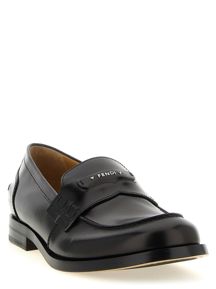 Fendi Fendi Ateneo Loafers - Black | fb6637a120e05bdf53bdaa5b0ab33156596ed867