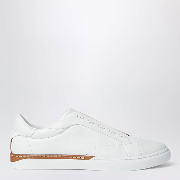 Fendi City Low-Top Sneakers In White Leather