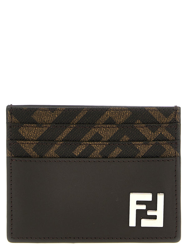 Squared Ff Wallets And Card Holders Brown